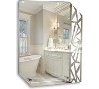 Зеркало mixline Квадро 550х685 с полкой 525380