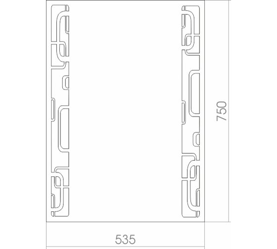 Зеркало mixline Кензо 535х750 светодиодная подсветка 525402