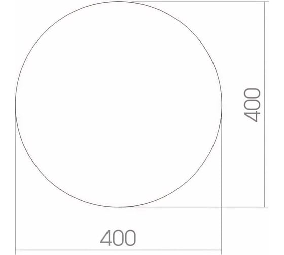 Зеркало mixline круглое 400 мм 525521