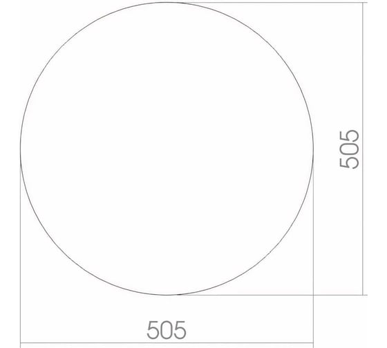 Зеркало mixline круглое 500 мм 525021