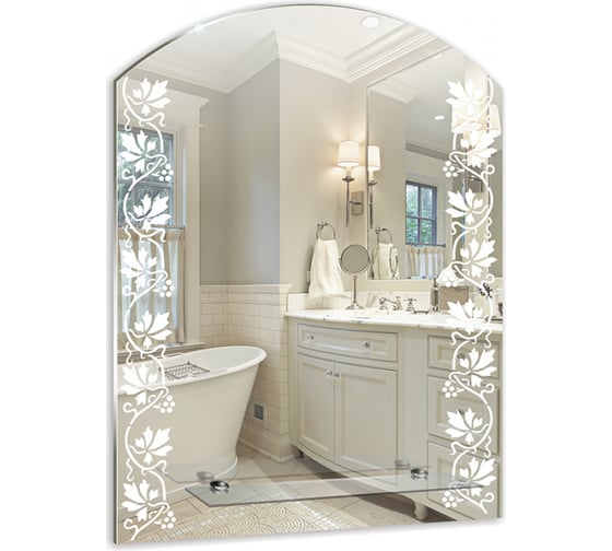 Зеркало mixline Купидон 535х670 с полкой 525458 1