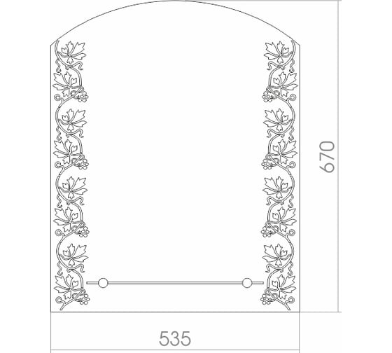Зеркало mixline Купидон 535х670 с полкой 525458