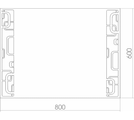 Зеркало mixline Мега 800х600 светодиодная подсветка 525405