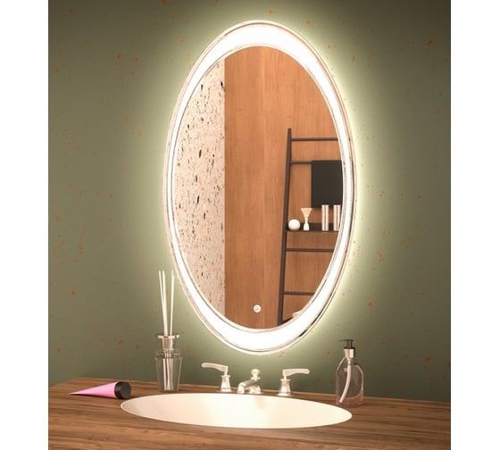 Зеркало Mixline Альба-4 550x900 мм., сенсорный выключатель, светодиод 544022