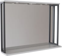 Зеркало Mixline БРУКЛИН 100 белый, с подсветкой 543937