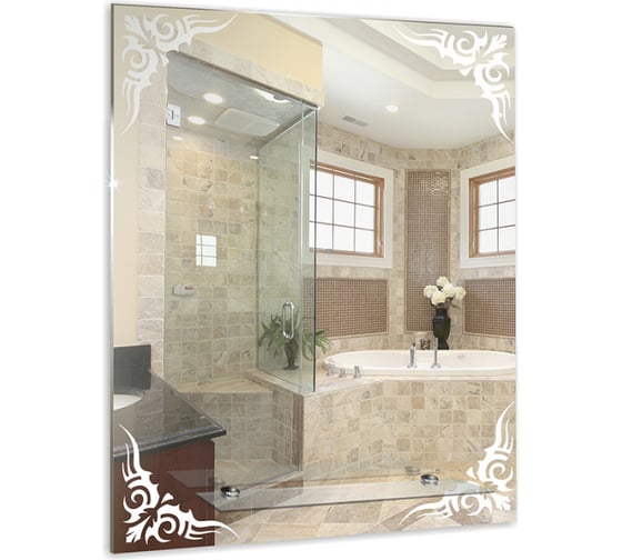 Зеркало Mixline Готика 535x685 мм., с полкой 525010