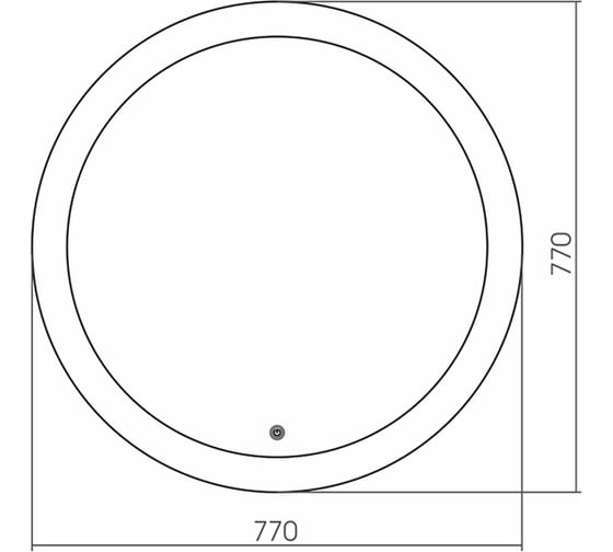 Зеркало mixline Перла-2 D770 сенсорный выключатель, светодиодная подсветка 542563