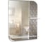 Зеркало Mixline Вьюн 550x750 мм., 2 полки, пескоструйный рисунок 537543 1
