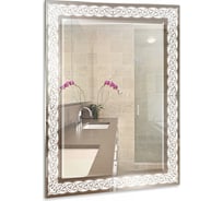 Зеркало Mixline Жемчуг 535x740 мм., фацет, пескоструйный рисунок 529364