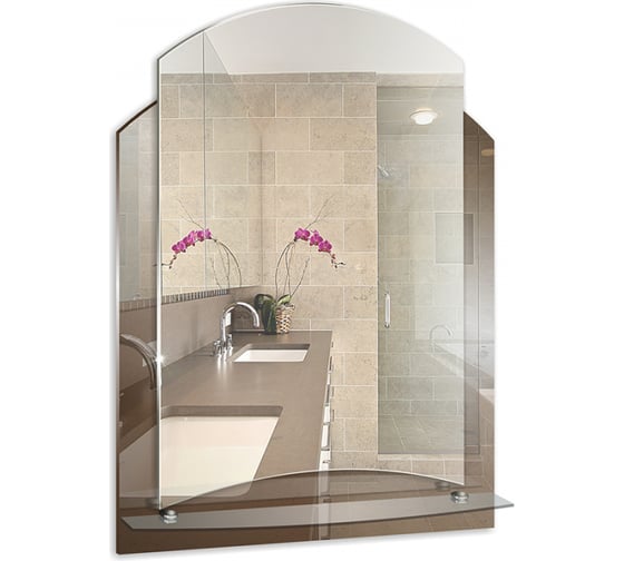 Зеркало Mixline Арго 495x675 мм., с полкой 525000