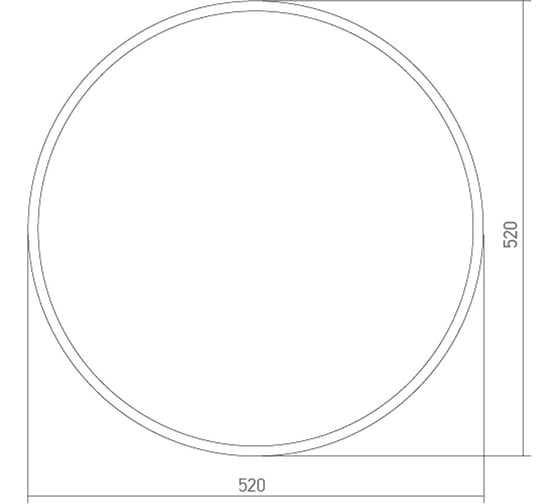 Зеркало mixline Ринг D520 с фацетом 525420