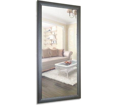 Зеркало MIXLINE "Венге" 600х1200 (ШВ) крепеж гор/верт (МДФ) багетная рама 525433