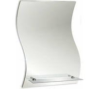 Зеркало Mixline Волна 430x590 мм., с полкой 525473