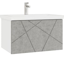 Тумба под раковину Vigo Geometry 600-0-1 Como навесная бетон 033 бетон
