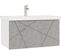 Тумба под раковину Vigo Geometry 800-0-1 Como навесная бетон 035 бетон