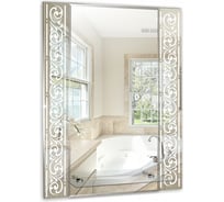 Зеркало mixline Сахара 540х680 полка, фацет, пескоструйный рисунок 529363