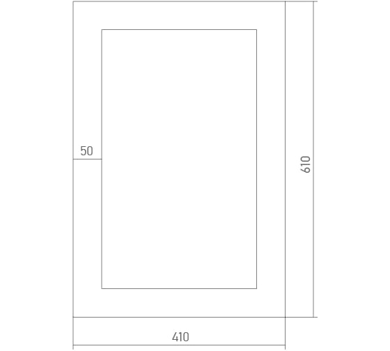 Зеркало mixline Симфония 410х610 525483