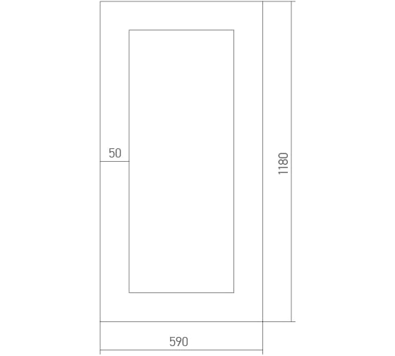 Зеркало mixline Симфония 590х1180 525482