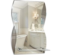 Зеркало mixline Соблазн 440х680 с полкой 537406