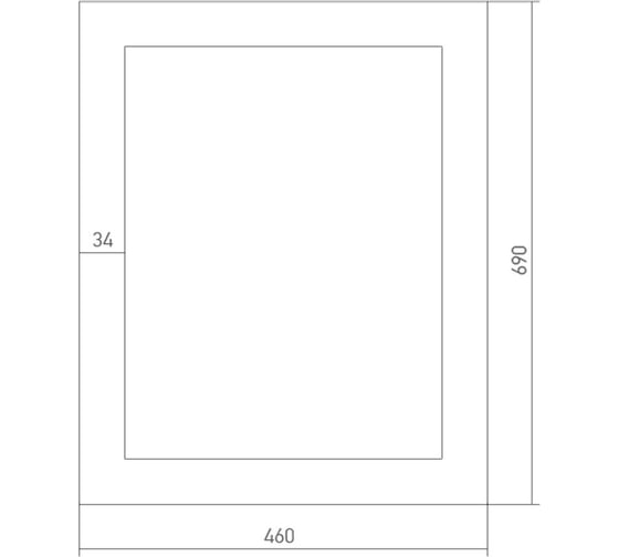 Зеркало mixline Талисман 460х690 525494