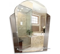 Зеркало mixline Тюльпан 485х575 с полкой 525464