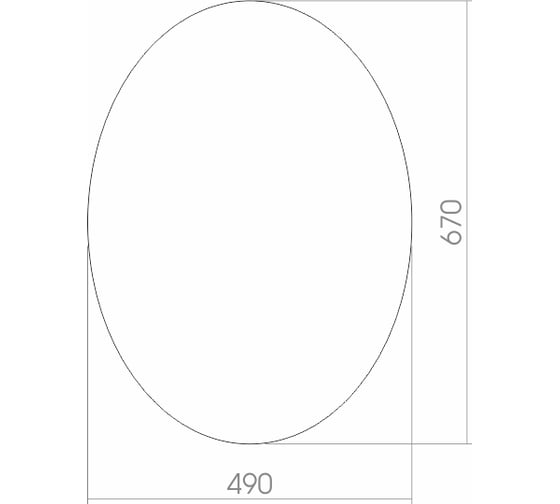 Зеркало mixline Эллада 500х675 без полки, с фацетом 525013