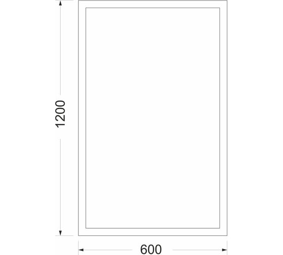 Зеркало mixline Эфес 600х1200 537434