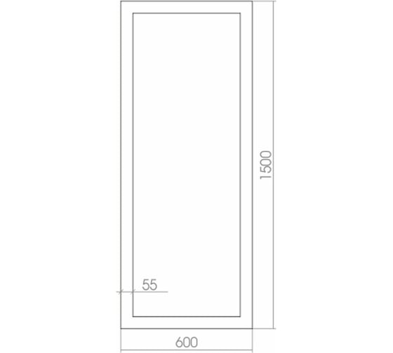 Зеркало mixline Эфес 600х1500 537439