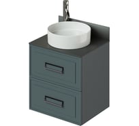 Тумба со столешницей подвесная ИТАНА Pino 60 582x481x610 Веллюто Авокадо 4657810334045