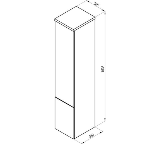 Боковой Шкаф Ravak SB 350 ROSA II каппучино/белый X000000929