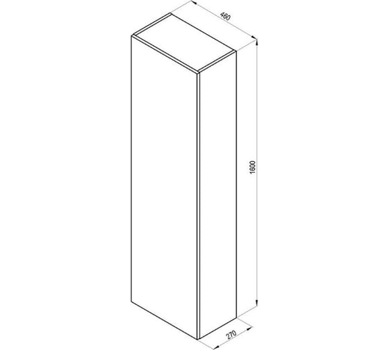 Шкаф боковой Ravak SB Formy 460 дуб X000001261