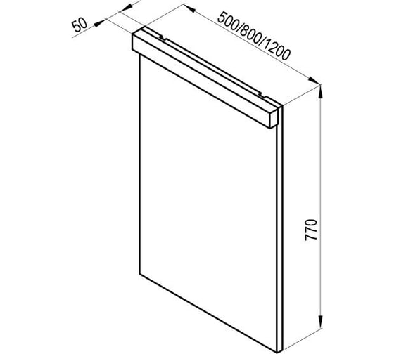 Зеркало Ravak Natural 500 белое X000001056