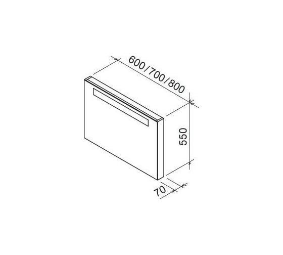 Зеркало Ravak CLASSIC 800 в белой рамке X000000354 00000018461