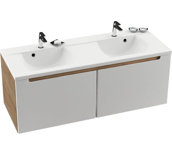 Тумба под умывальник Ravak SD-1300 CLASSIC капучино/белая X000000958 1
