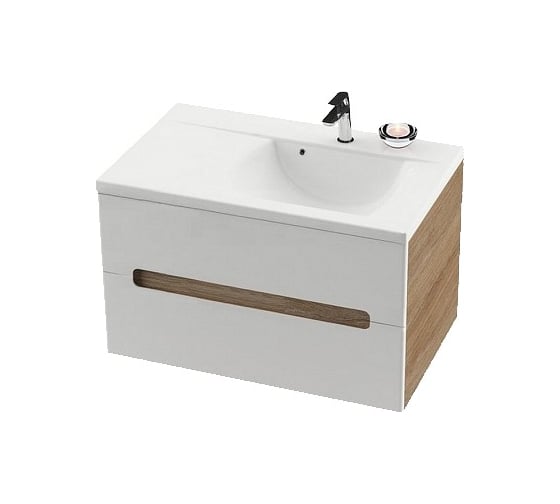 Тумба под умывальник Ravak SD 800-R CLASSIC II капучино/белая X000000917 1