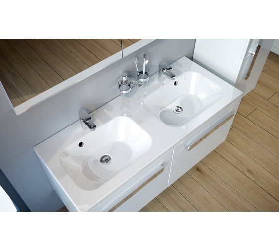 Тумба под умывальник Ravak SD 1200 Chrome белая/белая X000000536