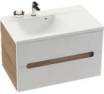 Тумба под умывальник Ravak SD 800-L CLASSIC II капучино/белая X000000913