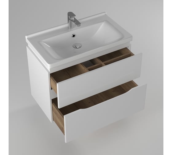 Тумба консольная BRIZ из ДСП и МДФ Сити т18-80 (ум. Миранда) 232 03-18080-18 00 БЕЛ
