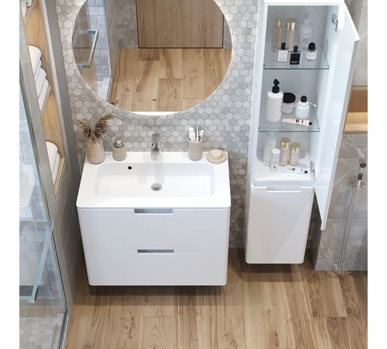 Тумба консольная PRATO из ДСП и МДФ Прато т18-70 (Прато) 240 03-18070-16 00 БЕЛ