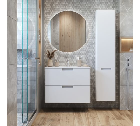 Тумба консольная PRATO из ДСП и МДФ Прато т18-70 (Прато) 240 03-18070-16 00 БЕЛ
