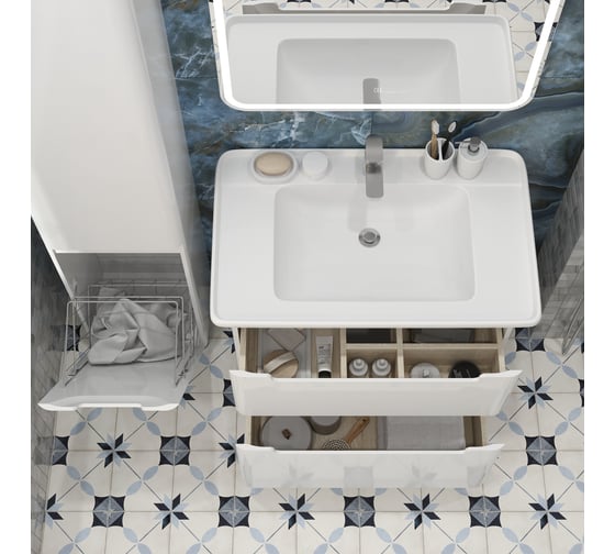 Тумба BRIZ Альби т8-85, из ДСП и МДФ, ум. Дуглас 235 03-08085-14 00 БЕЛ