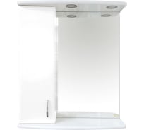 Зеркало Misty АСТРА 60 левое, светильник Э-Аст04060-01СвЛ