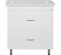 Напольная тумба Misty с 2 ящиками, белая Фостер 70 Э-Фос01070-012Я