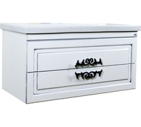 Подвесная тумба Misty с 2 ящика, белая Дели - 70 П-Дел01070-012П2Я