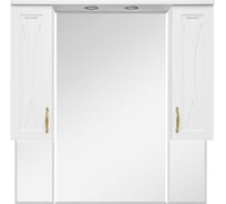 Зеркало-шкаф Misty светильник Амбра 100 П-Амб02100-0322Я