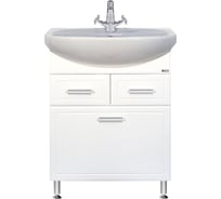 Тумба Misty с 2-мя ящиками, бельевая корзина, горизонтальная Стелла - 65 Э-Сте01065-01К2Я