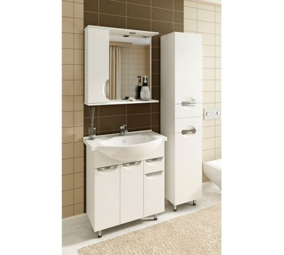 Тумба BRIZ Бриз т13-75, из ДСП и МДФ, ум. Стиль 362 03-13075-04 00 БЕЛ