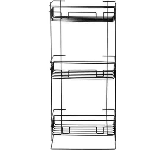 Полка напольная/настенная Рыжий кот Scaffali 3-х ярусная, прямая, 29,5x12,5x66 см (полимерное покрытие) 109116