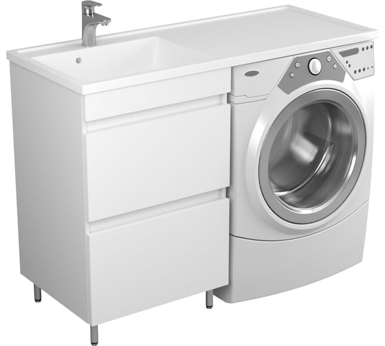 Тумба Uncoria Магра 55 под раковину Magenta 1200 R/L и стиральную машину с 2-мя ящиками 55545