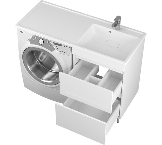 Тумба Uncoria Магра 55 под раковину Magenta 1200 R/L и стиральную машину с 2-мя ящиками 55545